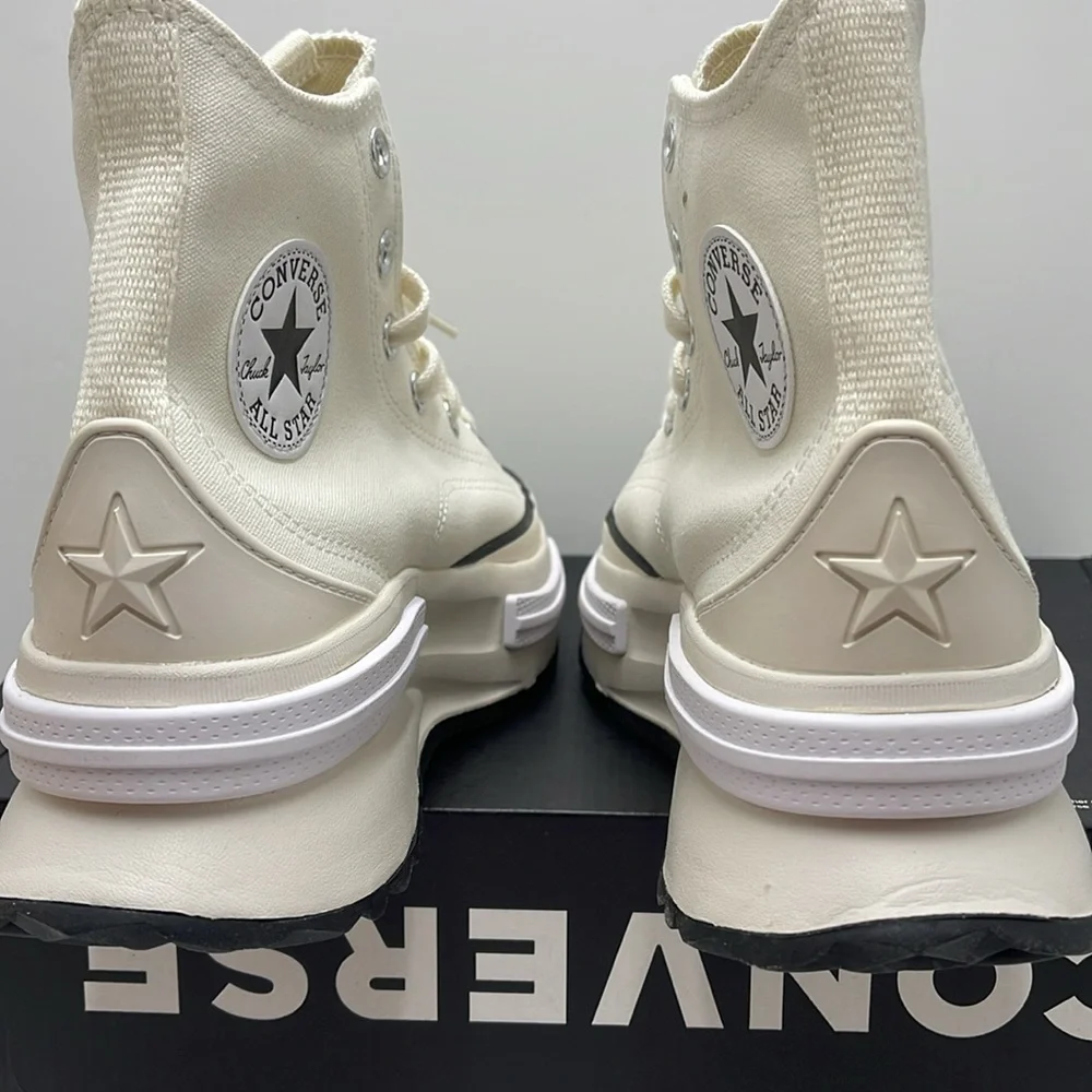 Converse WMNS RUN STAR LEGACY CX HI EGRET/BLACK/WHITE A00868C Platforms Sneakers
